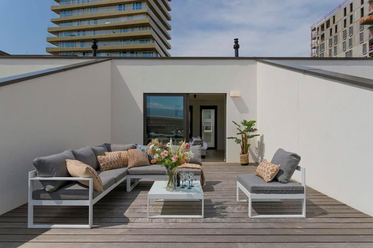 Family House With Stunning Roof Terrace Overlooking The Diaz Arena Ostende Exterior foto