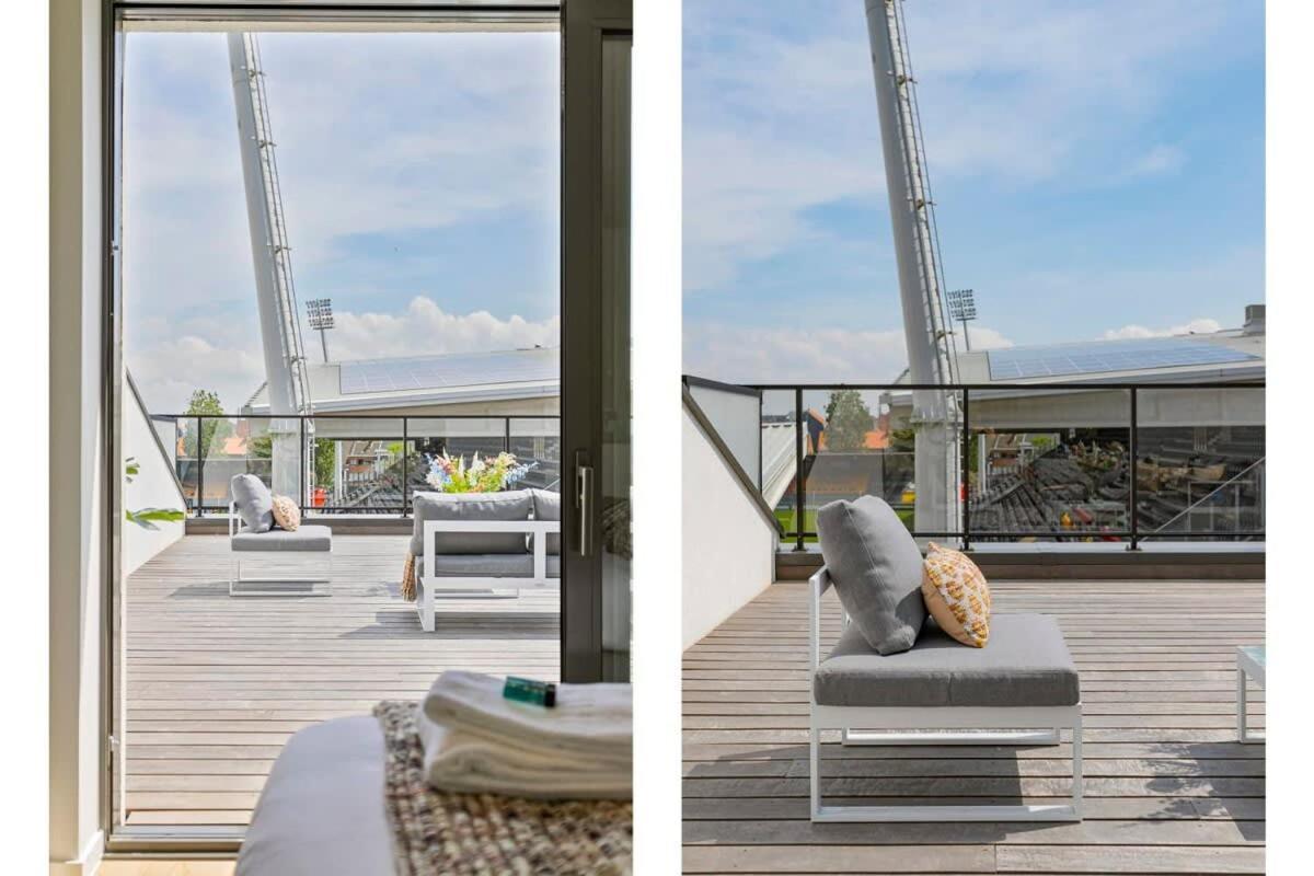 Family House With Stunning Roof Terrace Overlooking The Diaz Arena Ostende Exterior foto